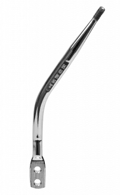 Shift Lever, Round Hurst, Chrome, Ideal for 69 Camaro/Firebird, 10.7X5.5X1.3, 3/8"-16